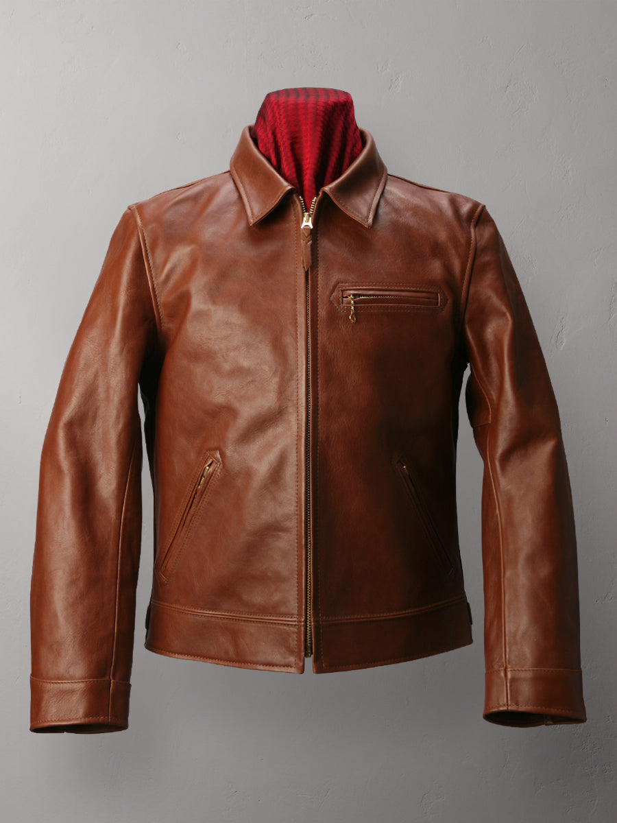 SINGLE RIDERS Shinki Hikaku Teacore Veg Tanned  Horsehide - Brown FN-LJ-HS001 - Tempo