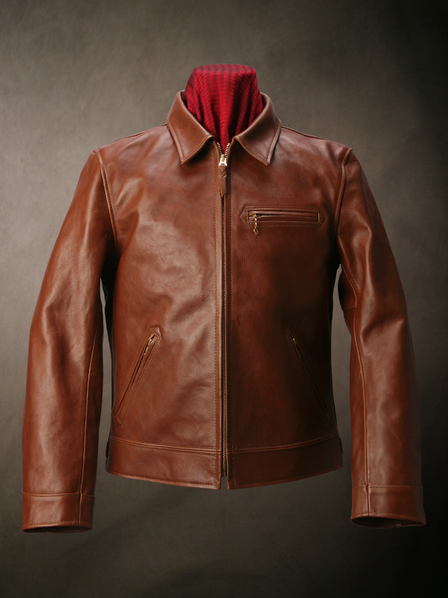 SINGLE RIDERS Shinki Hikaku Teacore Veg Tanned  Horsehide - Brown FN-LJ-HS001 - Tempo