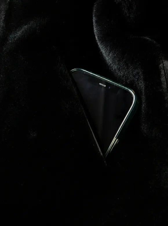 GRIZZLY Shinki Hikaku Veg Tanned Teacore Horsehide & UK Mouton - Black FN-MJ-002 - Tempo