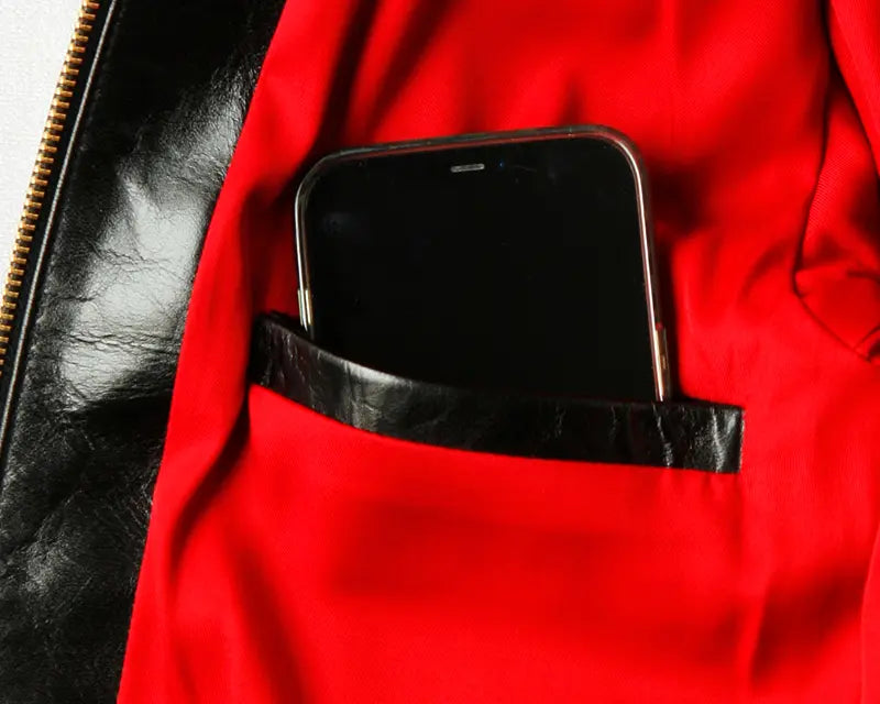 GRIZZLY Shinki Hikaku Veg Tanned Teacore Horsehide & UK Mouton - Black FN-MJ-002 - Tempo