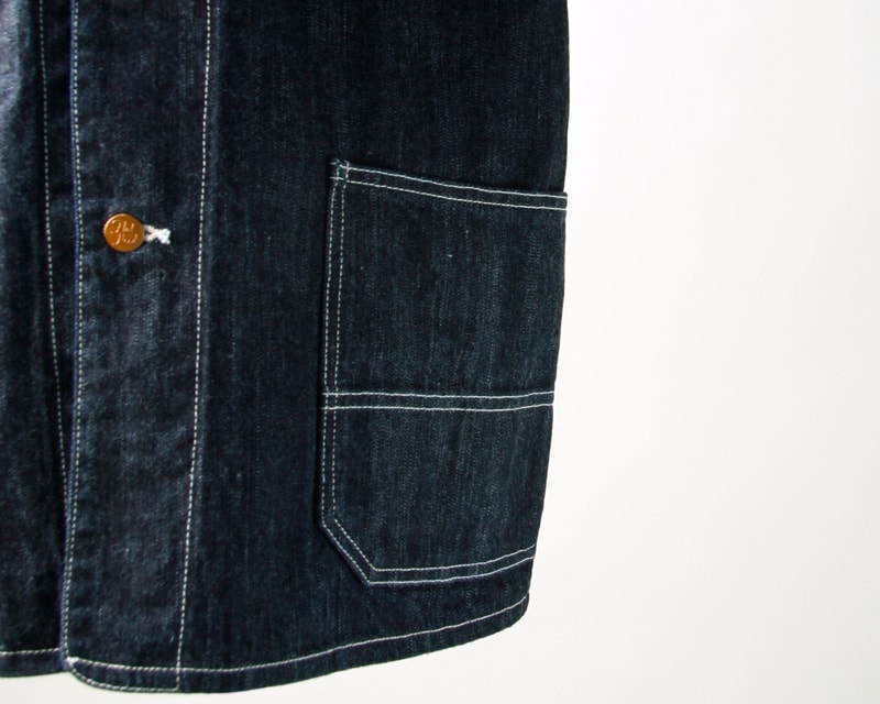 10oz Selvedge Indigo Denim Coverall FN-OJ-DC001 - Tempo