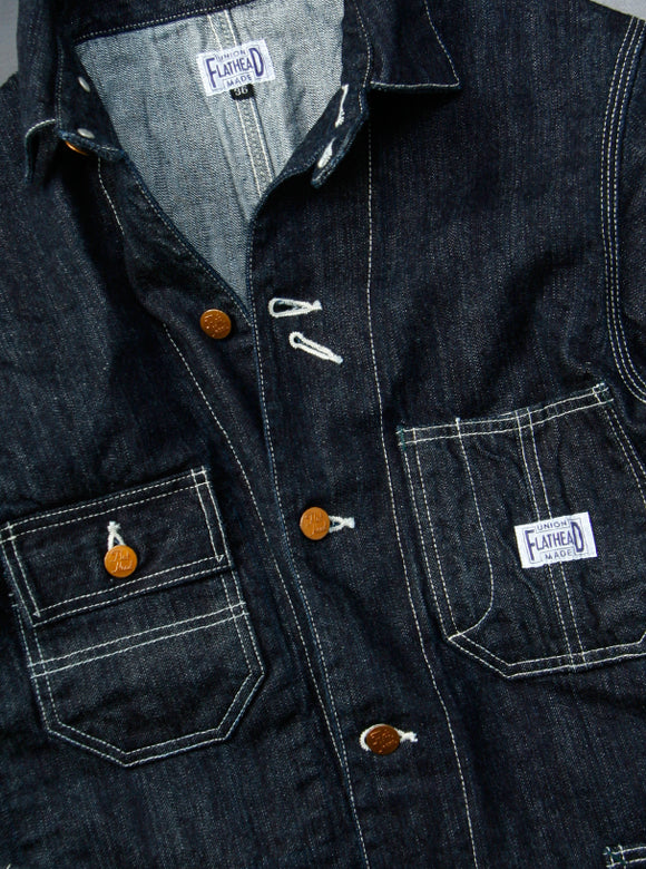 10oz Selvedge Indigo Denim Coverall FN-OJ-DC001 - Tempo