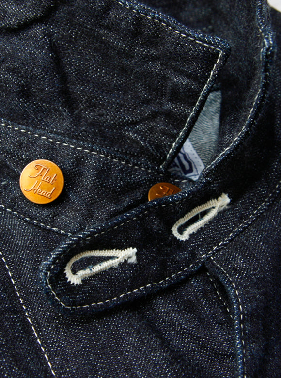 10oz Selvedge Indigo Denim Coverall FN-OJ-DC001 - Tempo