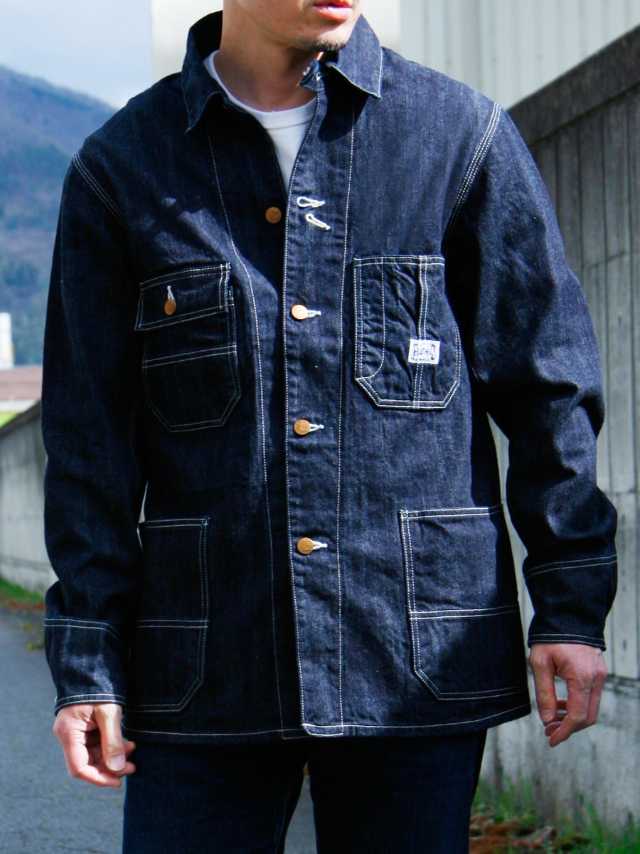 10oz Selvedge Indigo Denim Coverall FN-OJ-DC001 - Tempo