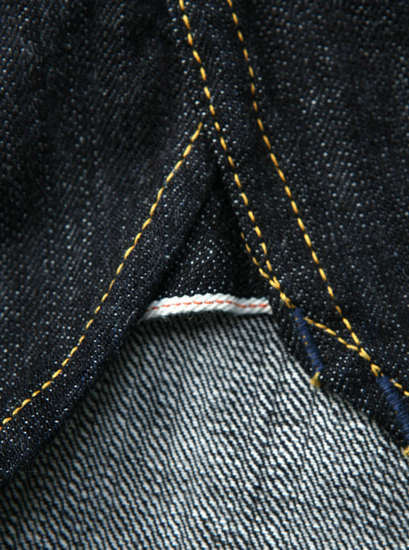 10oz Selvedge Denim Western Shirt in Indigo SDW-001L - Tempo