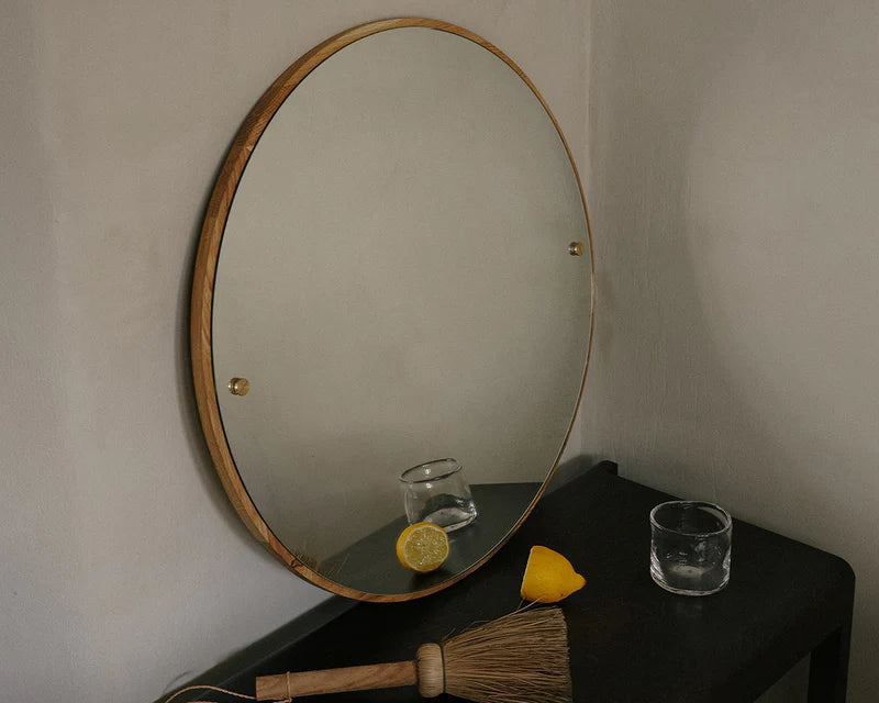 CM-1 CIRCLE MIRROR | NATURAL OAK | LARGE - Tempo