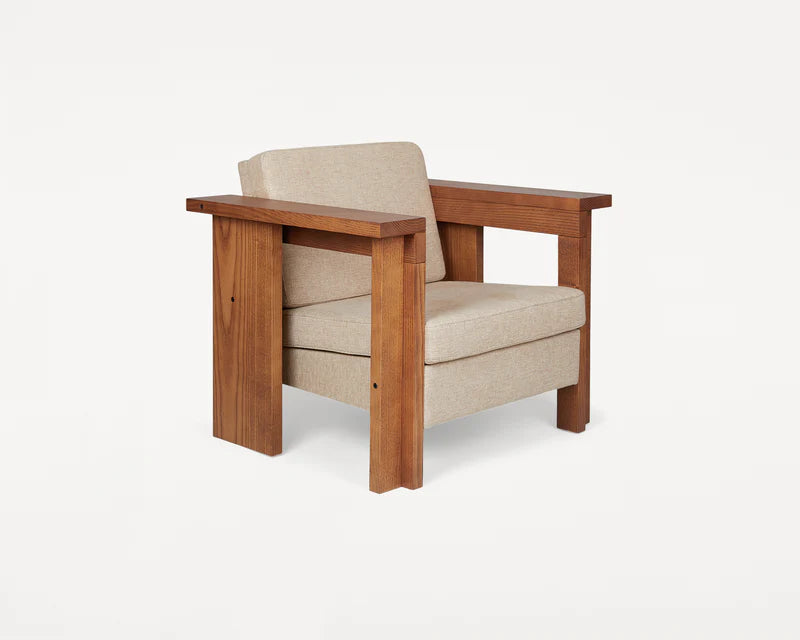 SYMMETRY CHAIR | ASH WOOD / OAT FABRIC - Tempo