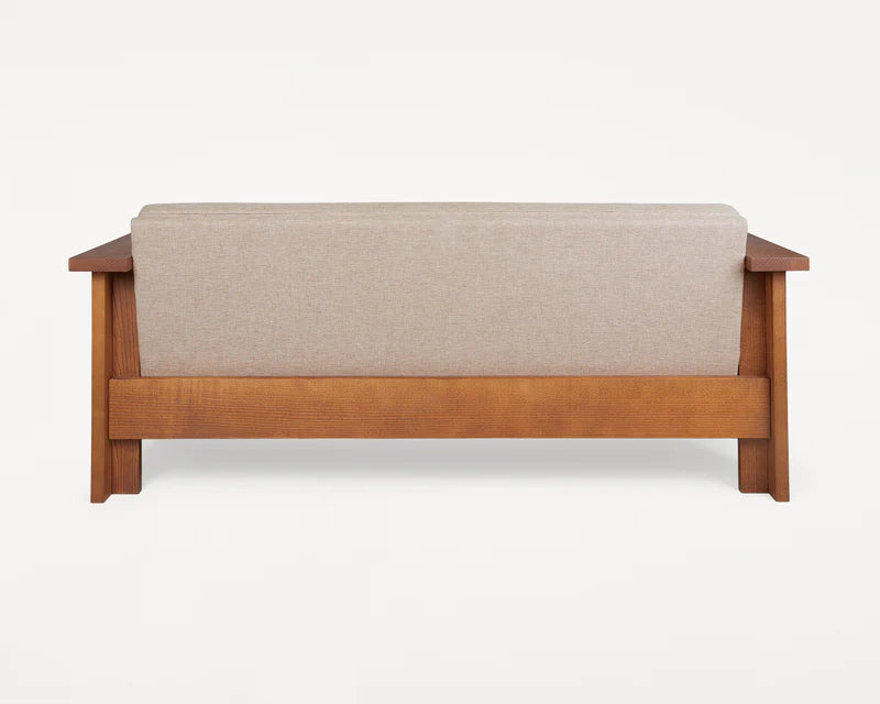 SYMMETRY COUCH | ASH WOOD / OAT FABRIC - Tempo