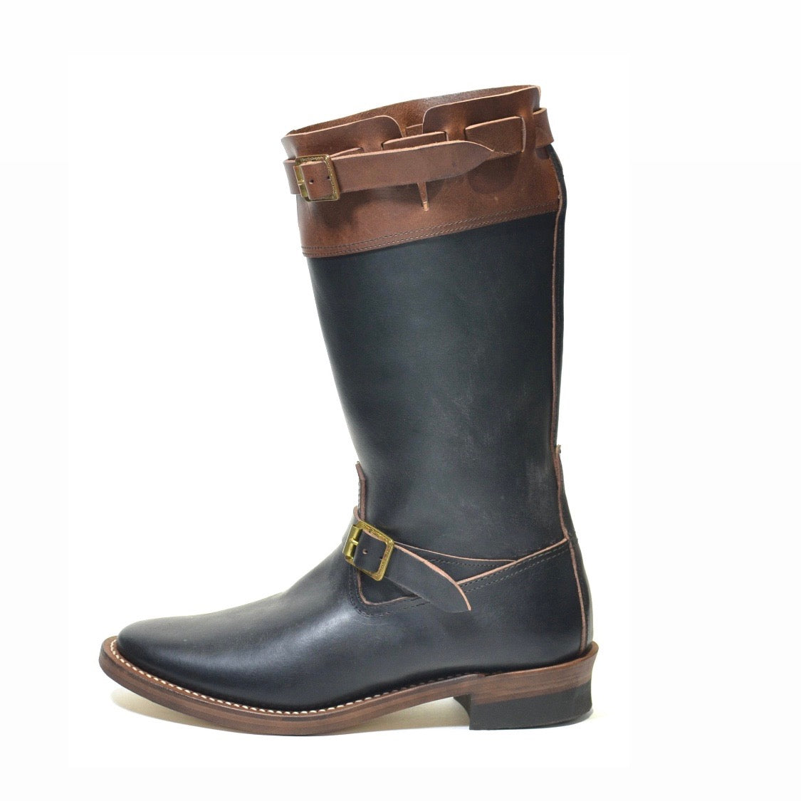 Pre-Order: ANTELOPE Hunting Boots in Black Italian "Crazy" Leather - Tempo