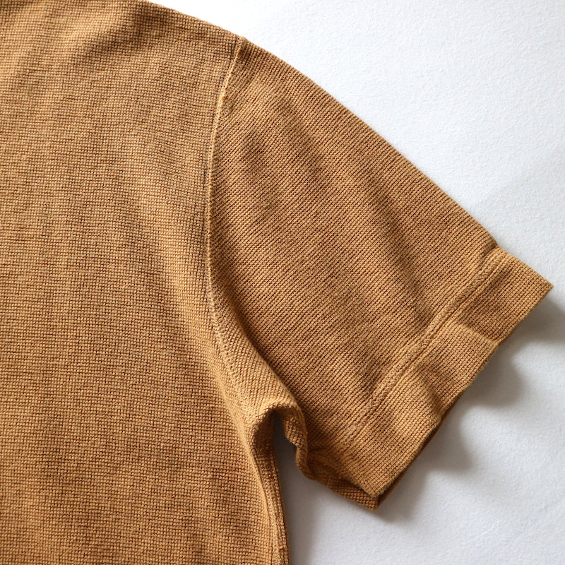 Rib Knit Short-Sleeve Boatneck in Deep Navy - Tempo