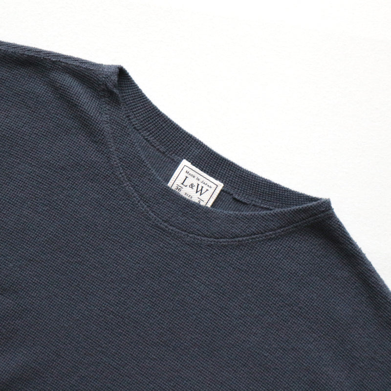 Rib Knit Short-Sleeve Boatneck in Antique Black - Tempo