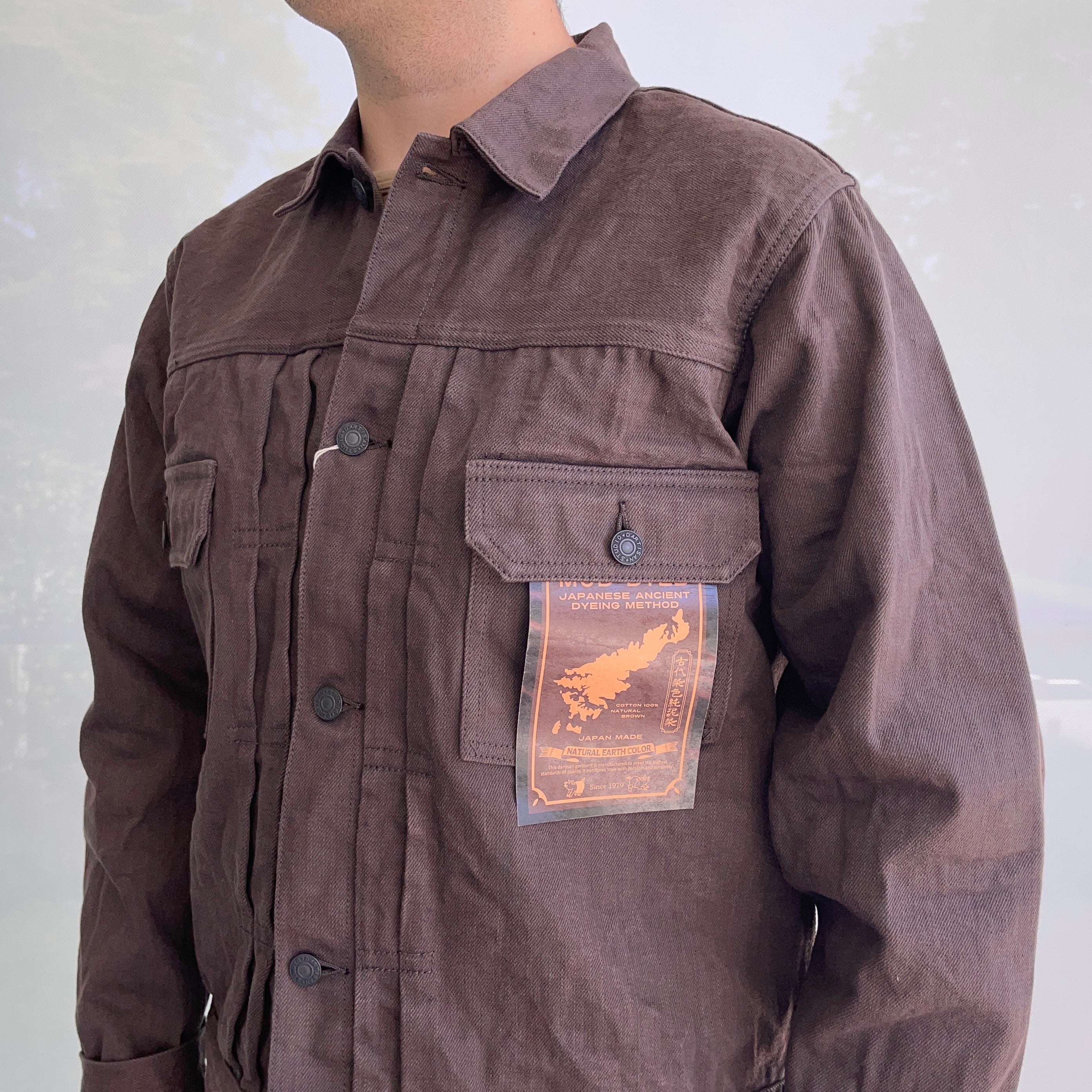 Amami Dorozome Mud Dyed Type II Selvedge 14oz Denim Jacket - OW - Tempo