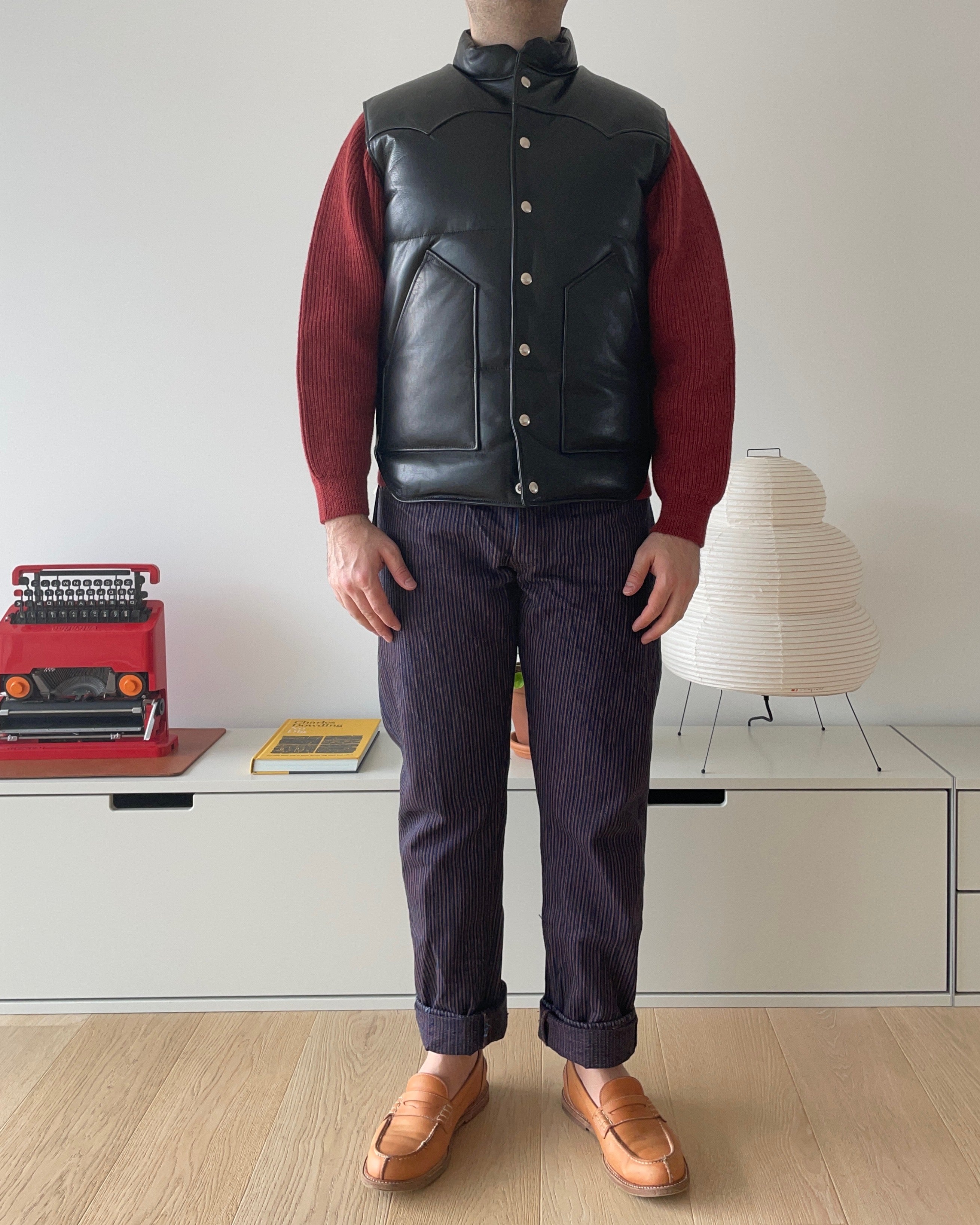 Old Toy Vest (SC) Black - Pony & Tea-Core Horsehide - Tempo