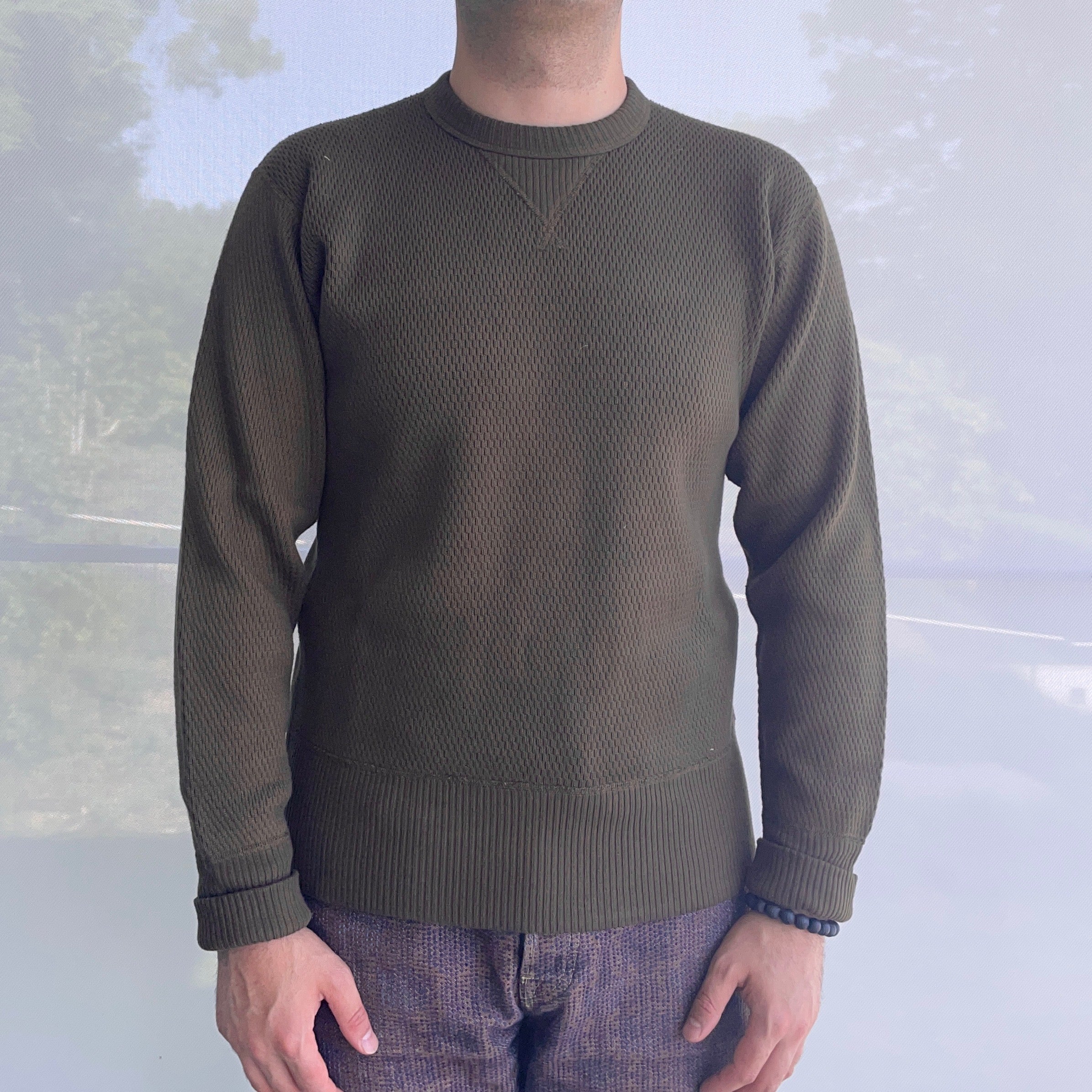 Ragtime Super Heavy Weight Thermal Shirts in Overdyed Olive Drab
