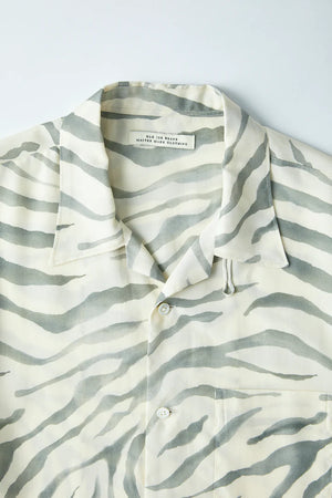 Safari Original Printed Open-Collar Short-Sleeve Shirts - Eucalyptus