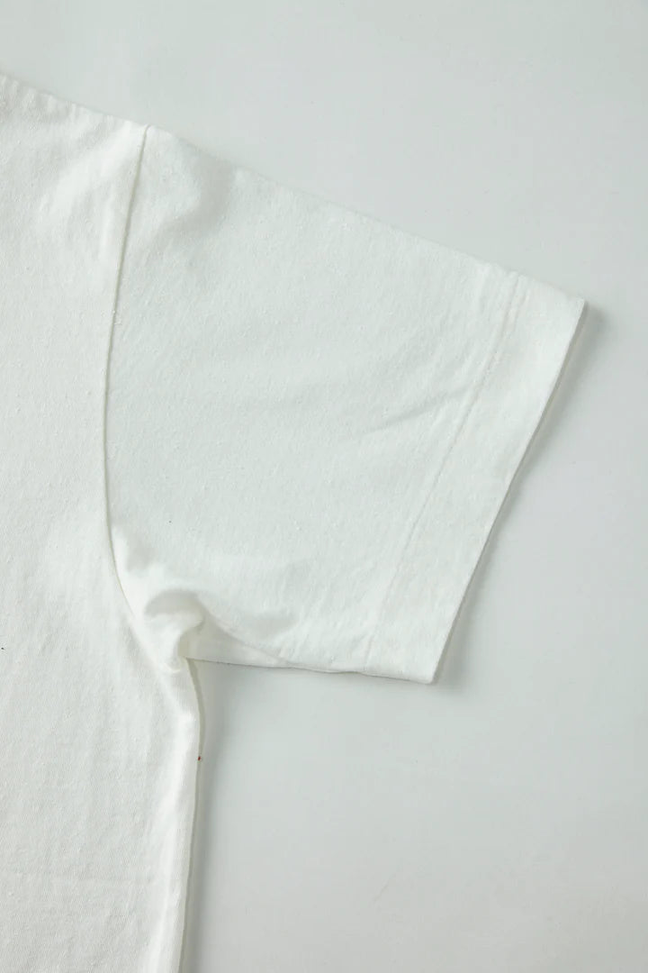 Tube Tee Crew Neck in Off White - Tempo