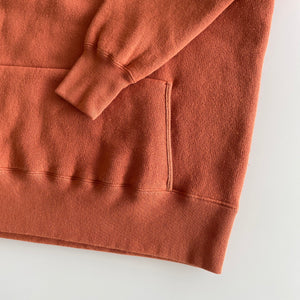 Tompkin's Knit 50's Hooded Sweatshirt in Orange Brown