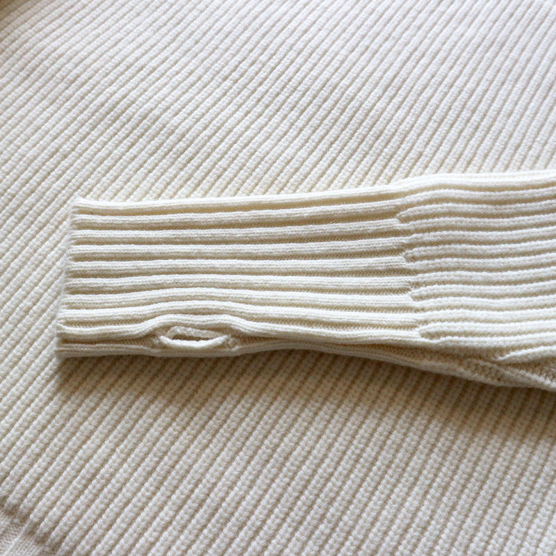 Merino Super Lamb British Classic Boatneck Sweater in Ruby Brown - Tempo