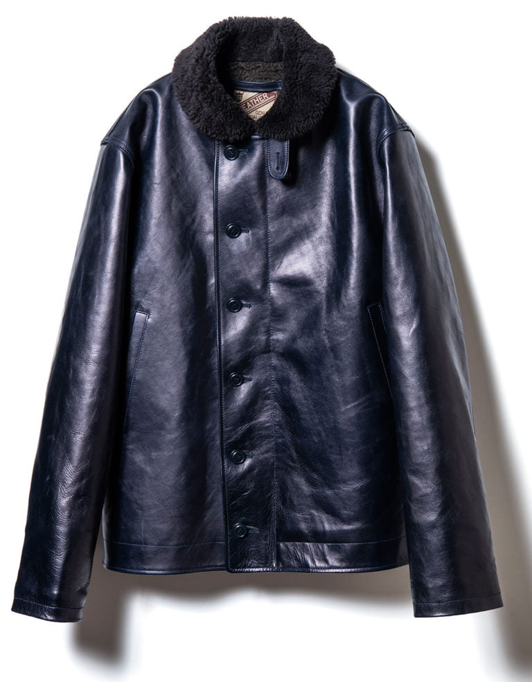 Indigo Dyed Horsehide Type N-1 Jacket (IN-1) - Tempo