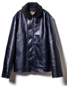 Indigo Dyed Horsehide Type N-1 Jacket (IN-1) - Tempo