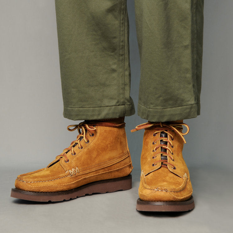 Maine Guide 6 Eye DB Boots in Flesh Out Golden Brown - Tempo