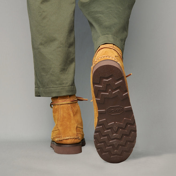 Maine Guide 6 Eye DB Boots in Flesh Out Golden Brown - Tempo