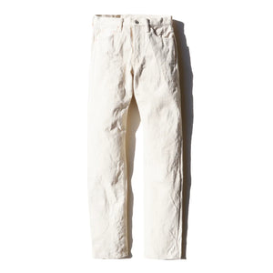 18oz Japanese Organic Cotton Ecru Selvedge Denim - Slim Straight OW