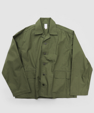 "Spring Pearson" Cotton Jacket in Olive Drab - Tempo