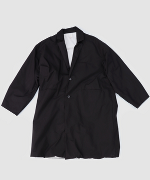 "Sakura Chester Coat" in Charcoal Black
