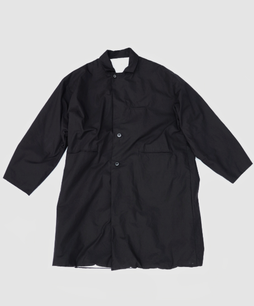 "Sakura Chester Coat" in Charcoal Black