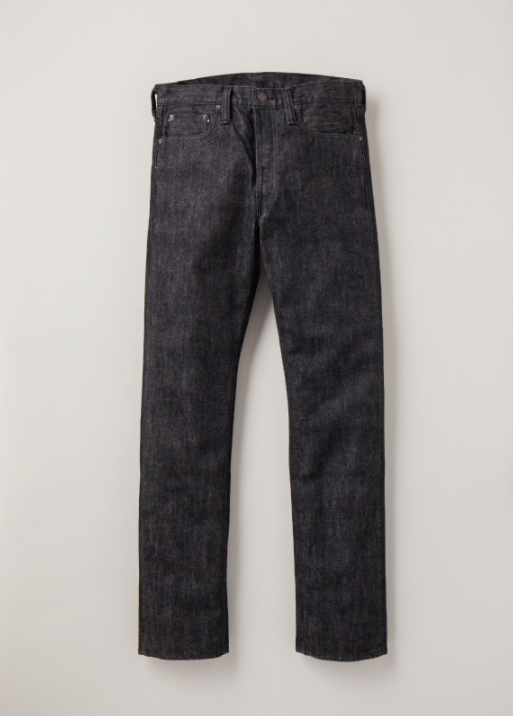 Slim Straight 14oz Black x Écru Selvedge Denim - OW - 1108BK - Tempo
