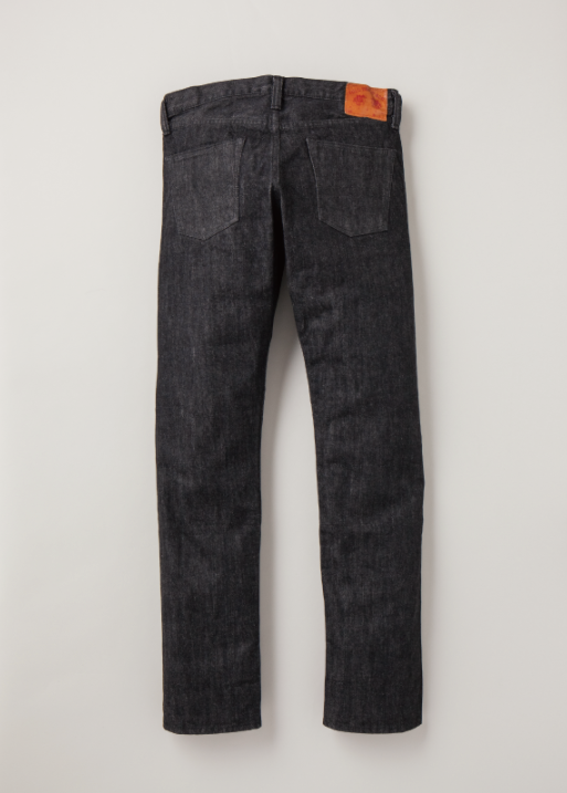 Slim Straight 14oz Black x Écru Selvedge Denim - OW - 1108BK - Tempo