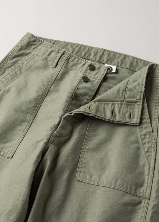 Utility Trousers in Olive Drab by Fullcount at Tempo 1184 Valencia SFC