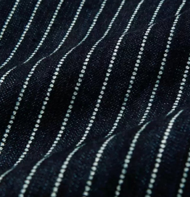 10oz Selvedge Wabash Work Shirt in Indigo Blue FN-SDK-702L - Tempo