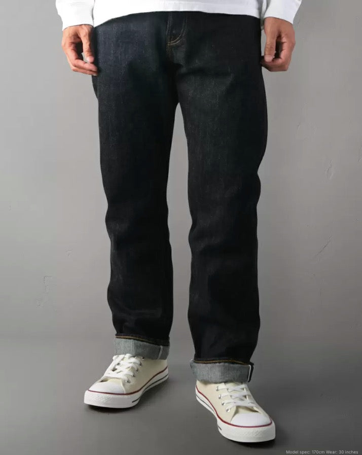 FN-3004 14.5oz Unsanforized Selvedge Loomstate Jeans - Roomy Straight Tapered - Tempo