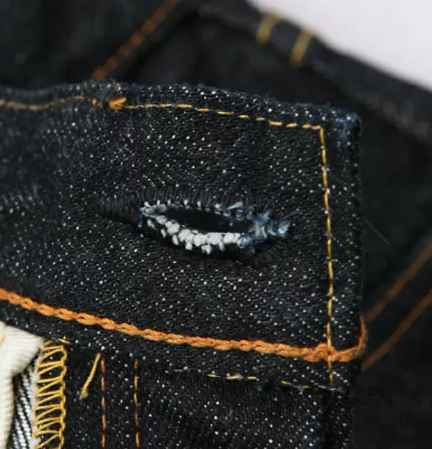 FN-3004 14,5 oz non sanforisé Selvedge Loomstate Jeans - droit spacieux conique 