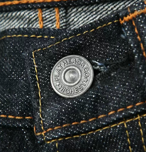 FN-3004 14.5oz Unsanforized Selvedge Loomstate Jeans - Roomy Straight Tapered - Tempo