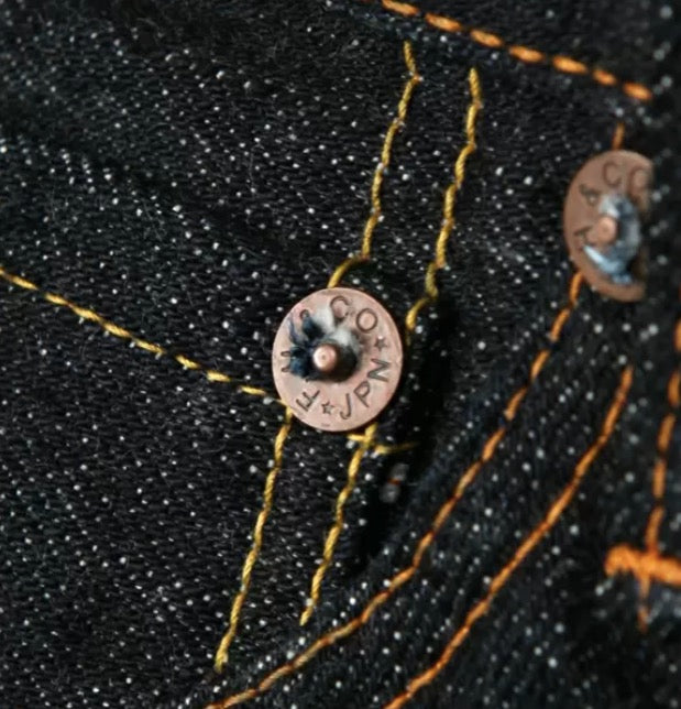 FN-3004 14.5oz Unsanforized Selvedge Loomstate Jeans - Roomy Straight Tapered - Tempo