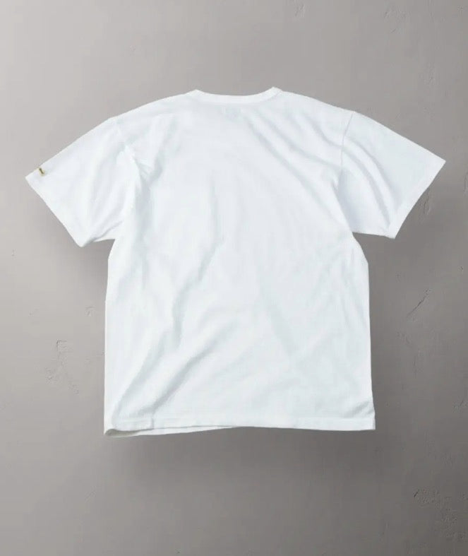 Tsuri-Ami Loopwheel Pocket T-shirt in White - Tempo