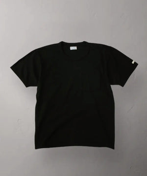 Tsuri-Ami Loopwheel Pocket T-shirt in Black