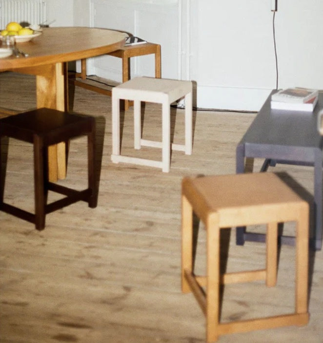 LOW STOOL 01 | NATURAL / WARM BROWN / DARK BIRCH