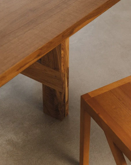 FARMHOUSE TRESTLE TABLE | 120 SQUARE - Tempo