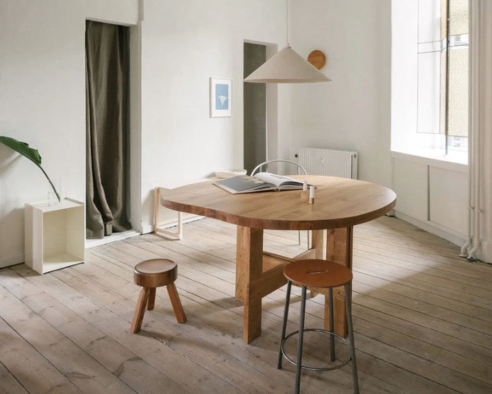 FARMHOUSE TRESTLE TABLE | OAK | POND - Tempo