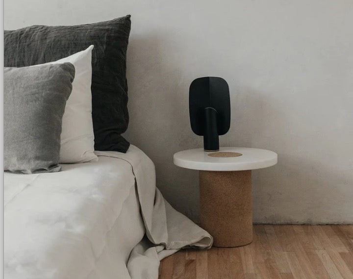 SINTRA TABLE | WHITE MARBLE / CORK | SMALL - Tempo