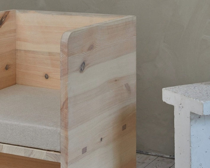 ATELIER CHAIR | NATURAL SPRUCE / LINEN - Tempo