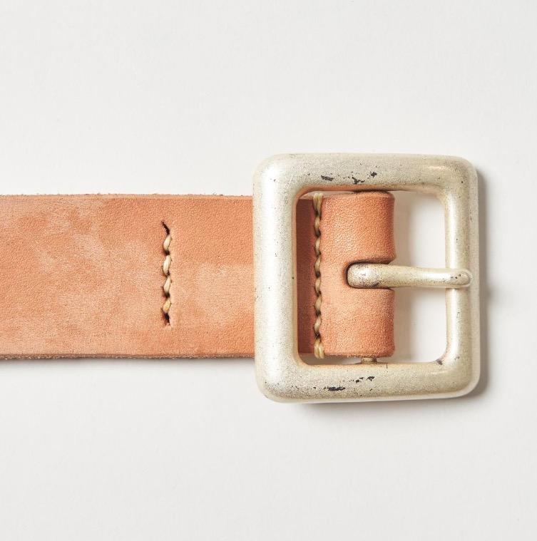 Wild Leather Garrison Belt in Vegetable Tanned Leather - Tempo
