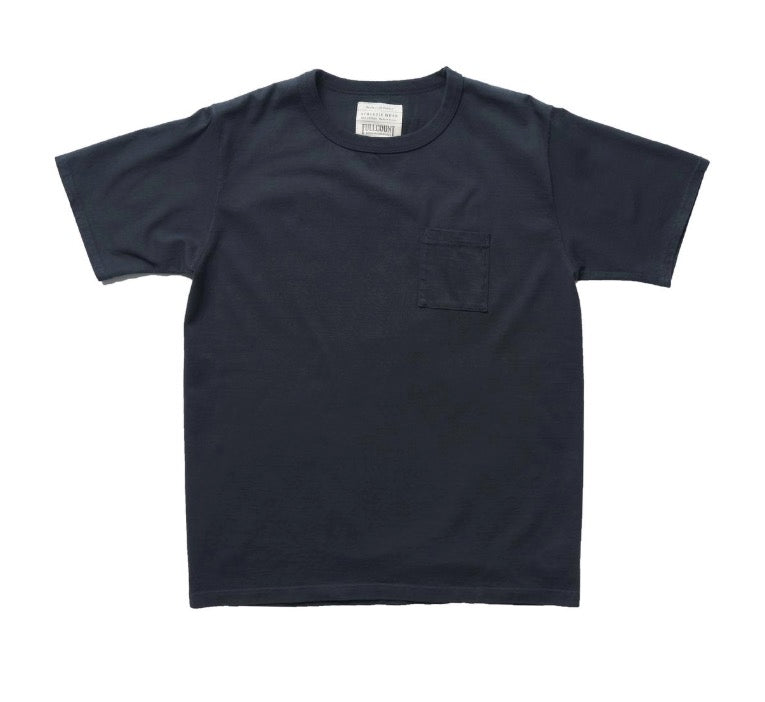 Heavyweight Pocket T-Shirt in Ink-Black - Tempo