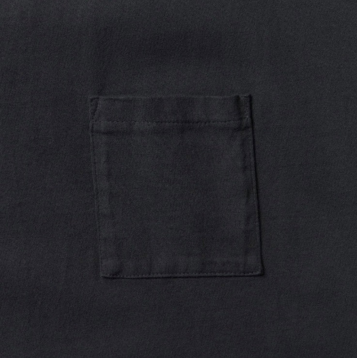 Heavyweight Pocket T-Shirt in Ink-Black - Tempo