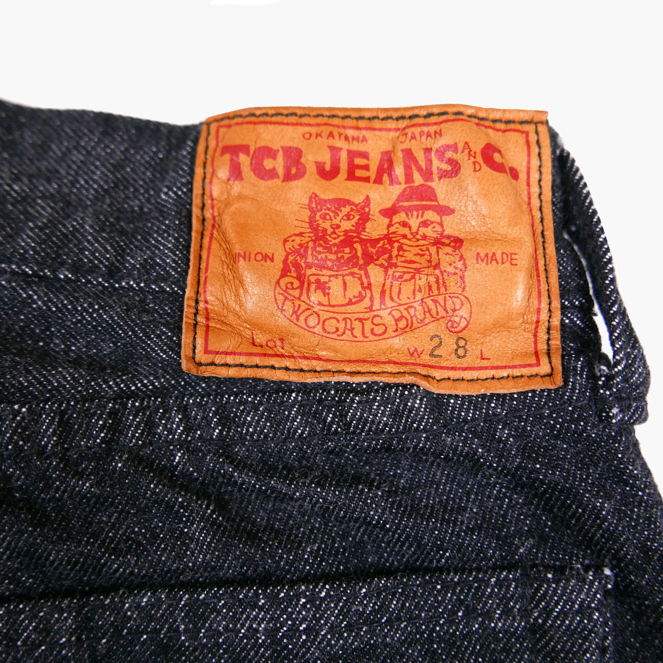 13oz Slim 50's Black Selvedge Jean - One Washed