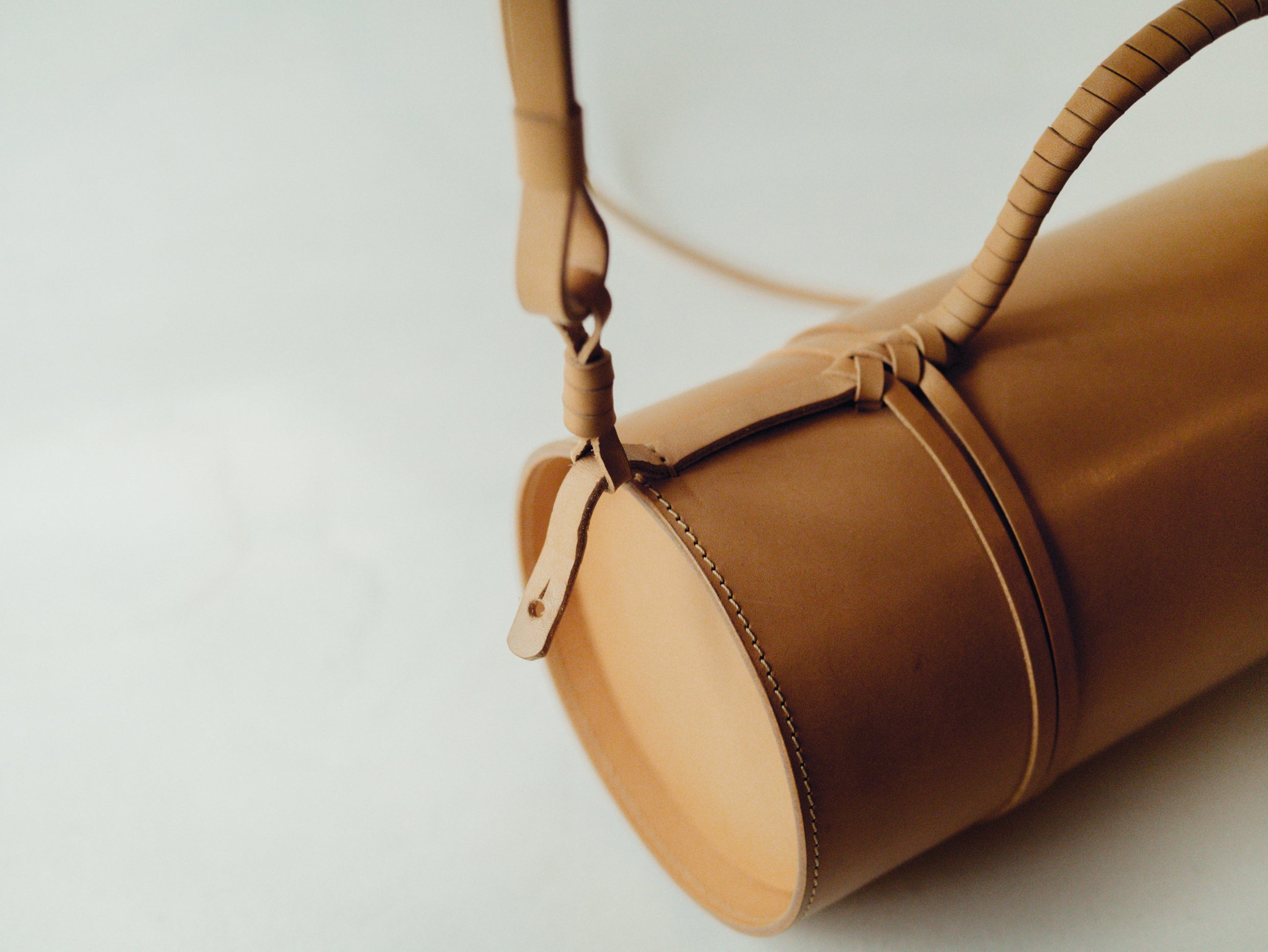 Woven Bamboo Bag in Natural - Tempo